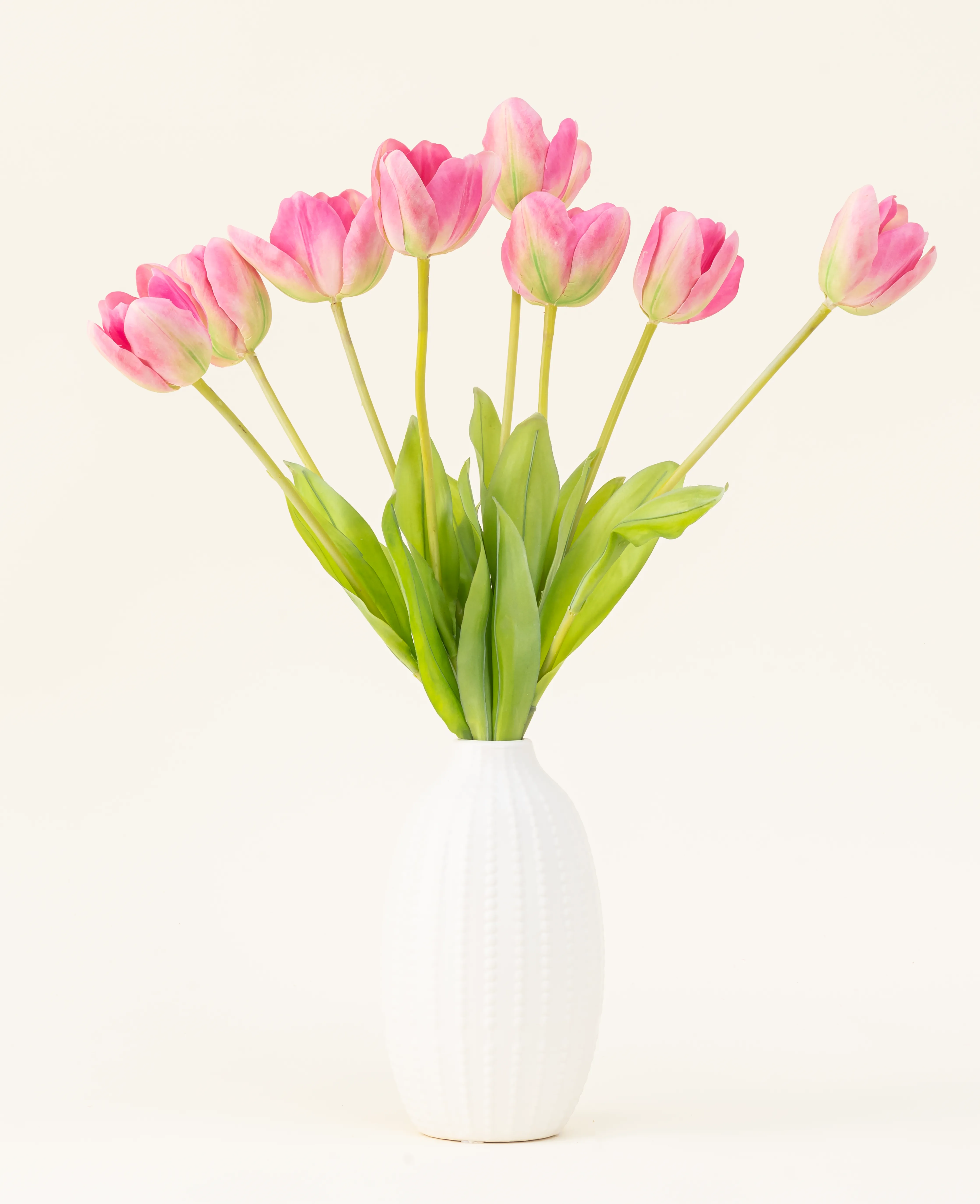 Seide künstliche Blume Strauß Französisch Tulpe rosa – Easyplants  Deutschland