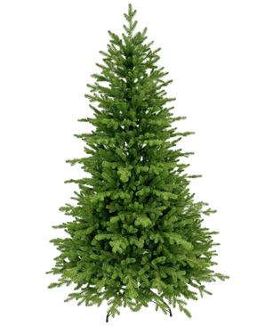 Der künstliche Weihnachtsbaum „Vinje“ aus 100 % PE ist ein üppig grüner künstlicher Weihnachtsbaum mit dichten PE-Ästen und einer symmetrischen, natürlichen Form, der schmucklos vor einem schlichten weißen Hintergrund steht.