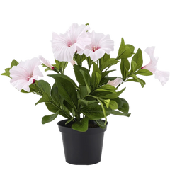 Künstliche Blumen im Topf