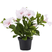 Künstliche Blumen im Topf