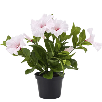 Künstliche Blumen im Topf