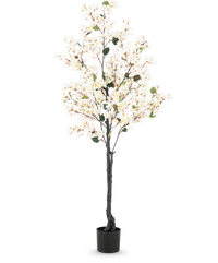 Bougainvillea Kunstpflanze 180 cm weiß