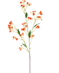 Künstlicher Zweig Daphne Spray 108 cm orange