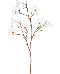 Künstlicher Zweig Magnolie kleinblütig 89 cm weiß
