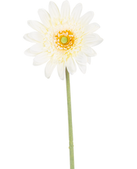 Künstliche Gerbera 53 cm weiß