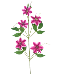 Künstliche Blume Clematis doppelt 78 cm lila