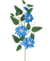 Künstliche Blume Clematis groß 81 cm blau – Easyplants Deutschland