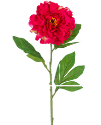 Künstliche Blume Pfingstrose 77 cm rot