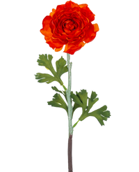 Künstliche Blume Ranunkel 51 cm dunkel orange