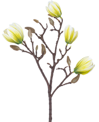 Künstliche Blume Magnolie 50 cm weiß/grün