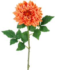 Kunst Georgine Real Touch orange 70cm