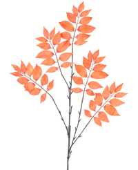 Künstlicher Zweig Farn verzweigt 78 cm orange