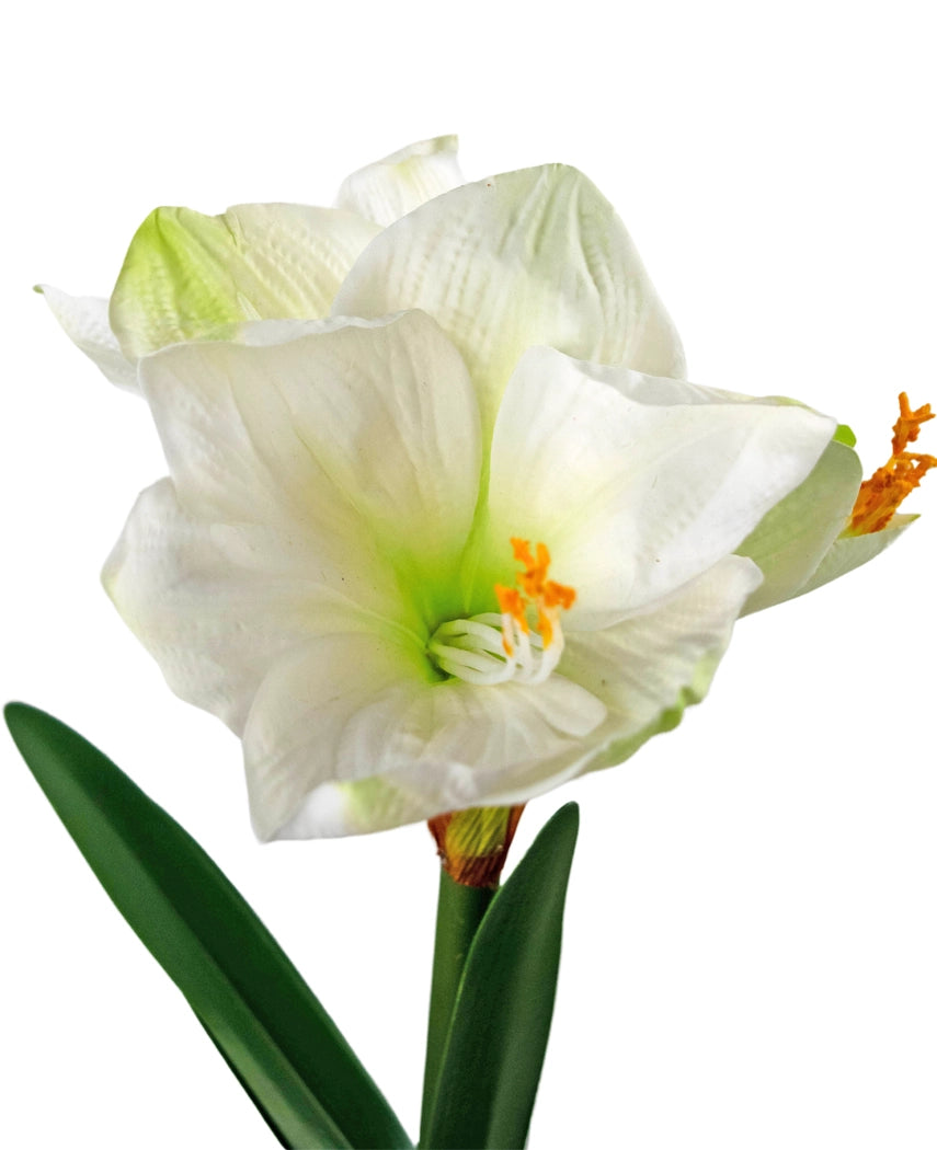 Künstliche Blume Amaryllis weiß 48 cm – Easyplants Deutschland