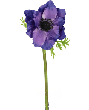 Künstliche Blume Anemone 43 cm lila