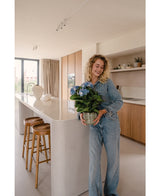 Künstliche Hortensie 43 cm blau