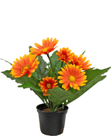 Kunstpflanze Gerbera 28 cm orange