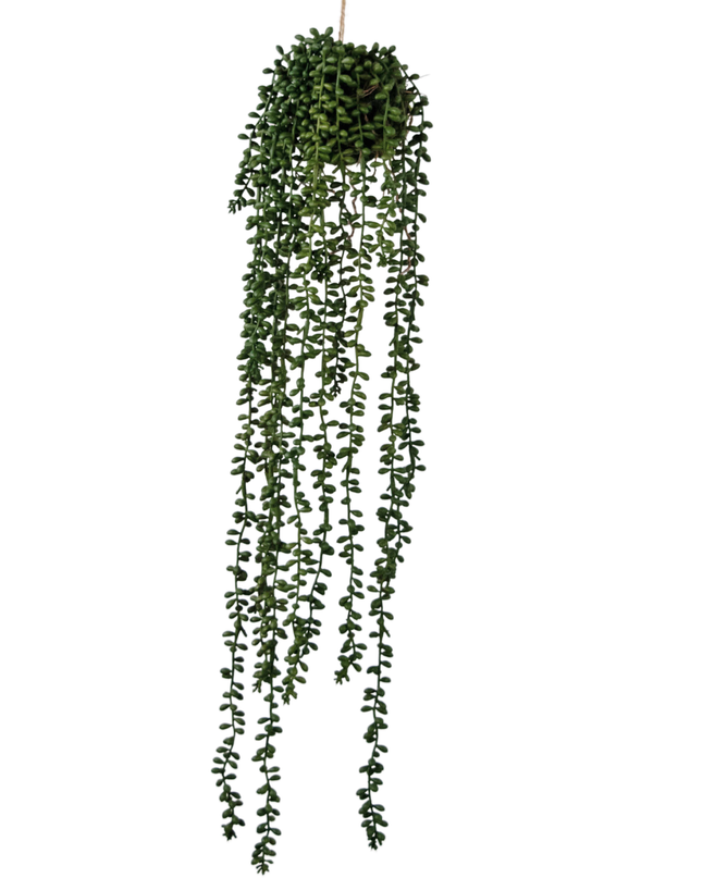 Künstliche Hängepflanze Senecio Kugel 71 cm