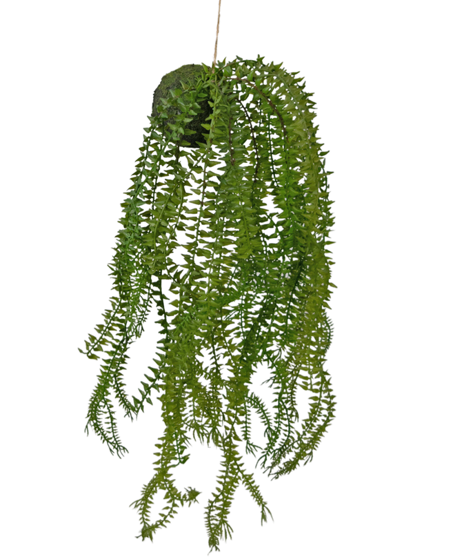 Künstliche Hängepflanze Phlegmariurus Kugel 50 cm