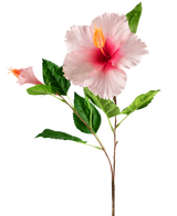 Kunstbloem Hibiscus 64 cm licht roze
