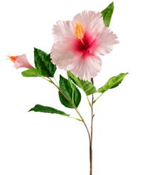 Künstliche Blume Hibiskus 73 cm hellrosa