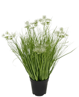 Kunstgras wortel bloemen uiengras 50 cm brandvertragend