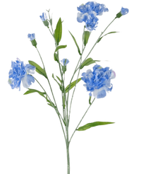 Künstliche Blume Nelkenbüschel 70 cm blau