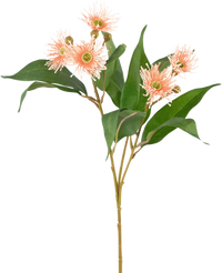 Künstlicher Zweig Blühender Eukalyptus 62 cm alt rosa