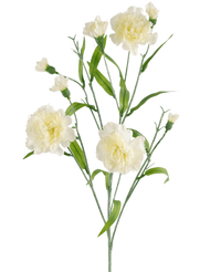 Künstliche Blume Nelkenbüschel 70 cm weiß
